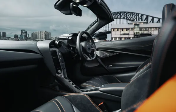 Картинка McLaren, car interior, 750S, McLaren 750S Spider