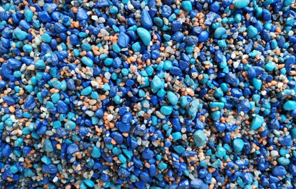 Blue, macro, pebble