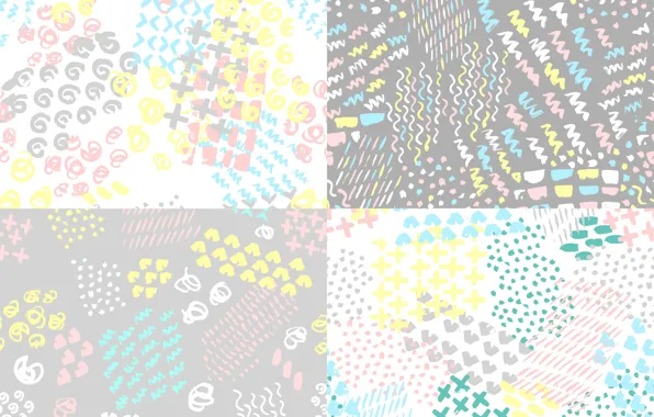 Цветы, фон, текстура, patterns, painted