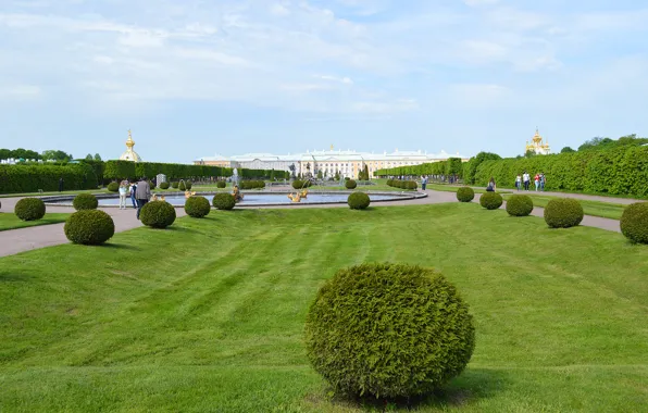 Лето, небо, Санкт-Петербург, Петергоф