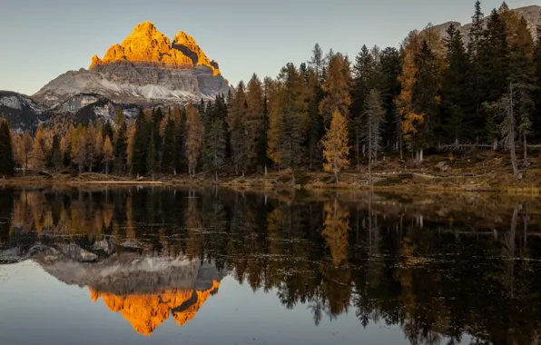 Veneto, Misurina, Auronzo di Cadore, Lago Antorno, The Dolomites