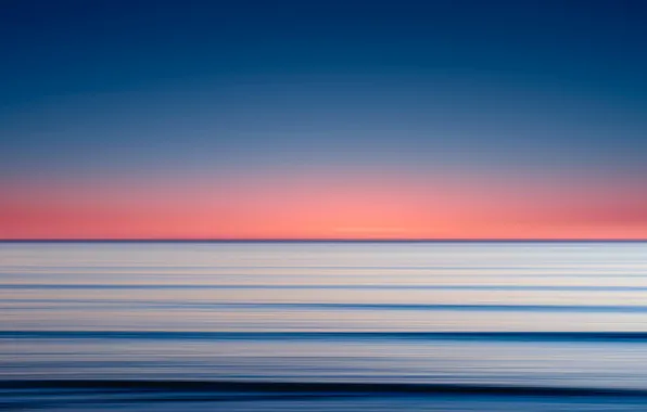 Waves, sea, sunset