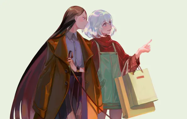 Девушки, пакеты, Houseki no Kuni, Страна Самоцветов