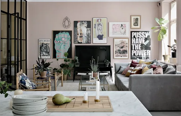 Дизайн, интерьер, гостиная, скандинавский стиль, swedish design, Syragatan