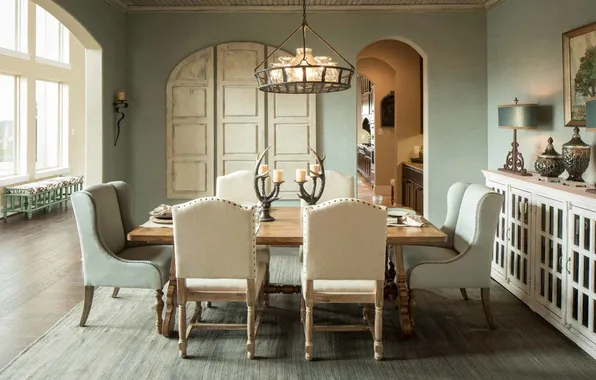 Комната, интерьер, столовая, средиземноморский стиль, Mediterranean Dining Room Design, Absolutely Gorgeous, великолепный дизайн столовой