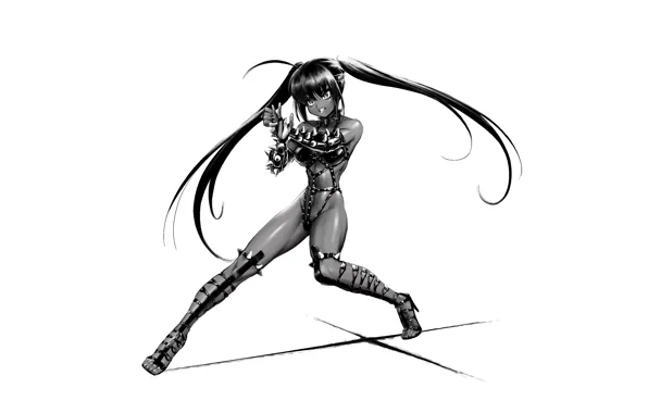 Girl, sexy, thighhighs, long hair, boobs, anime, beautiful, pretty