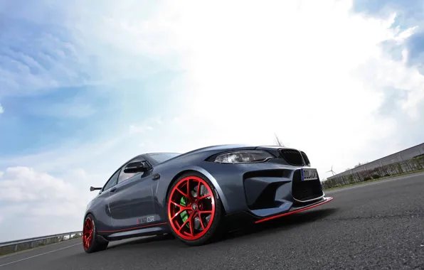 BMW, Grey, Red Wheels, M2, BMW M2, Lightweight Performance, M2 CSR