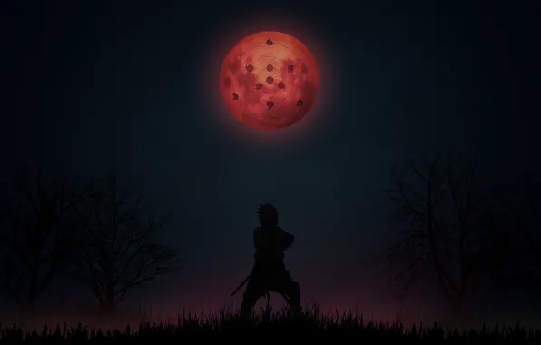 Dark, moon, naruto, sasuke