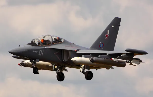 Небо, самолёт, Як-130, учебно-боевой, Yak-130