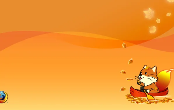 Картинка оранжевый, лиса, браузер, fox, mozilla firefox