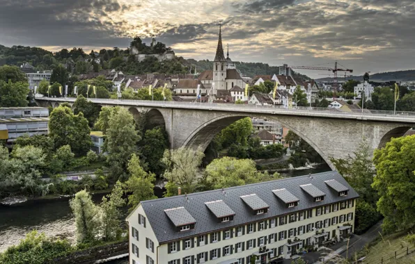 Картинка мост, Швейцария, Баден