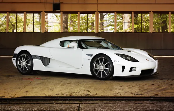 Картинка белый, Koenigsegg, суперкар, white, CCX, кёнигсег