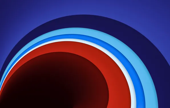 Круги, абстракция, Abstract, Circle, Colorful Lines