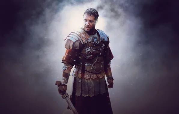 Картинка Gladiator, Rome, Maximus, Russell Crowe, General, Movie, Ridley Scott's Film, Maximus Decimus Meridius