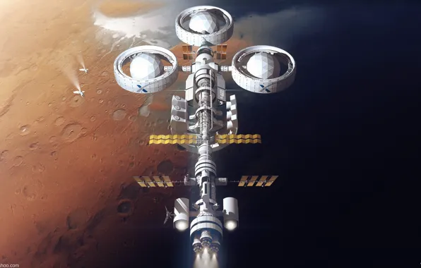 Планета, база, Spaceship concept