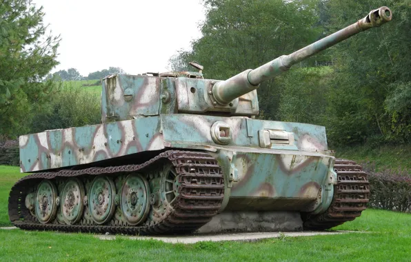 Картинка танк, Tiger, бронетехника, немецкий, тяжёлый