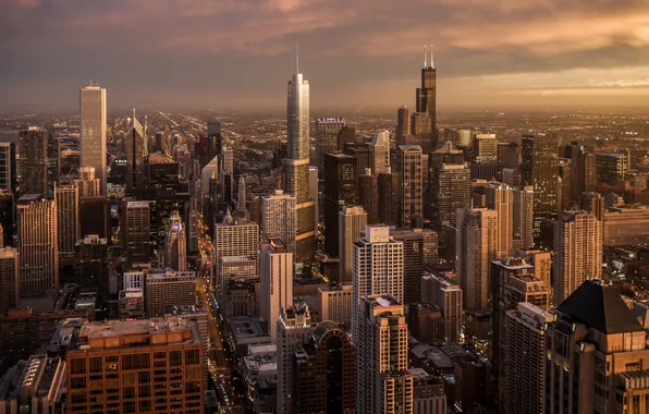 Картинка небоскребы, Чикаго, США, мегаполис