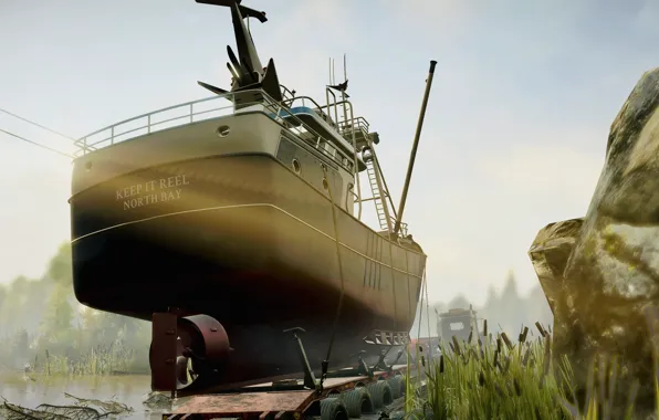 HDR, Water, Game, Trailer, Boat, Sunlight, Mud, UHD