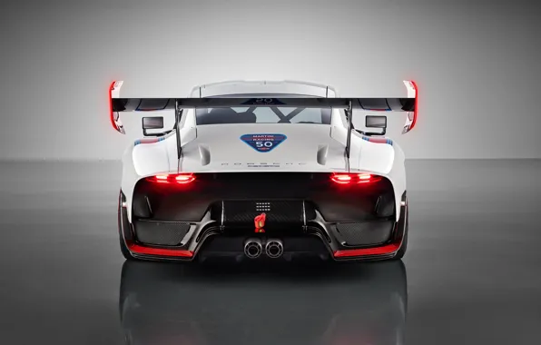 Porsche, суперкар, вид сзади, 2018, 935