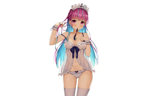 Girl, sexy, lingerie, pantsu, cleavage, babydoll, blouse, panties