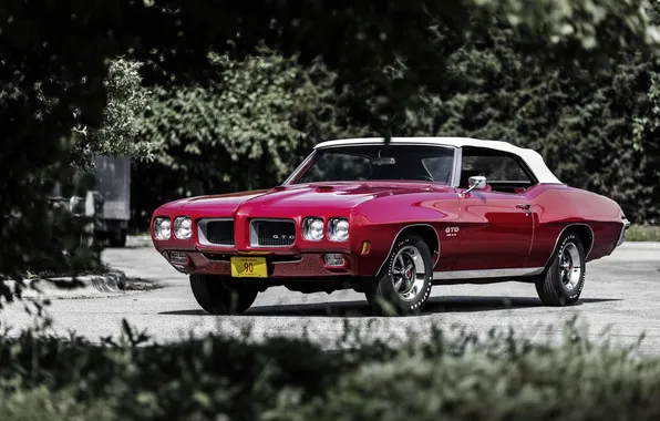 Кабриолет, Pontiac, GTO, 1970, понтиак, Convertible