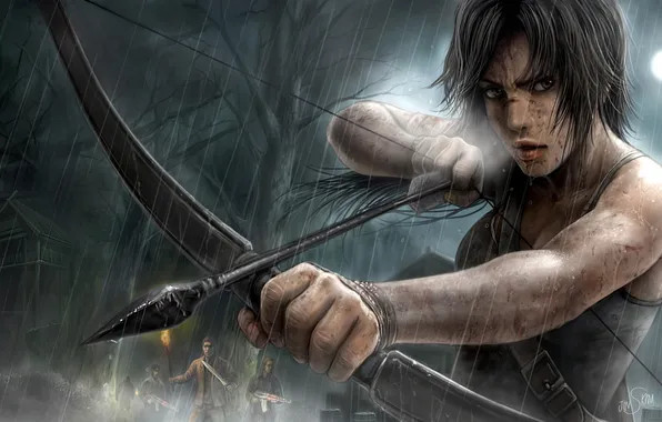 Картинка лук, Tomb Raider, Лара Крофт, Lara Croft
