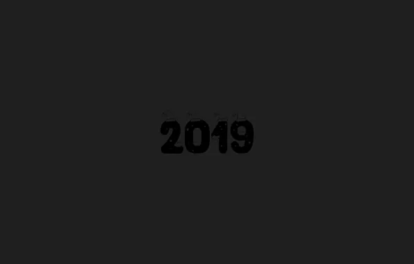Картинка новый год, Минимализм, 2019, новый год 2019