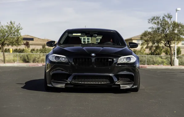 BMW, Front, Black, F10, LED