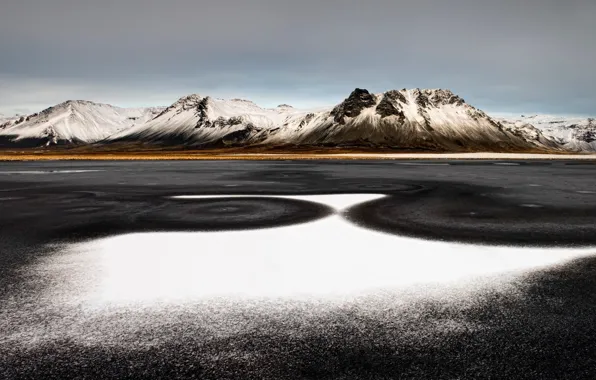 Небо, снег, горы