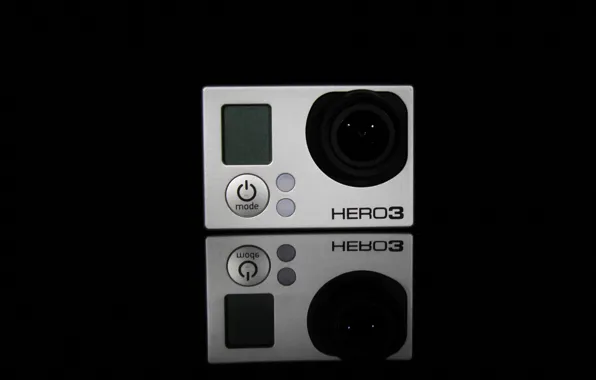 Black, camera, action, Hero3, Gopro