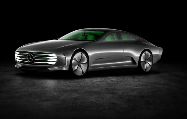 Картинка фон, Mercedes-Benz, тёмный, 2015, Intelligent Aerodynamic Automobile, Concept IAA