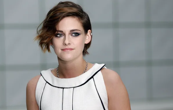 Взгляд, поза, макияж, актриса, Kristen Stewart, Кристен Стюарт, hair