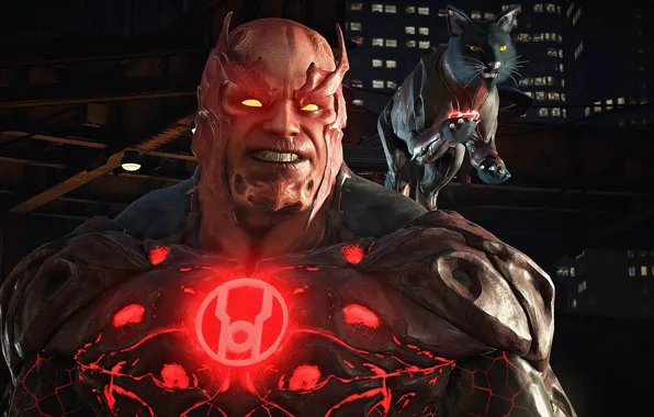 Картинка cat, rage, Injustice 2, Atrocitus, Dex-Starr, Red lantern corps