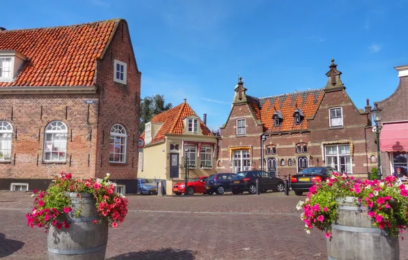 City, street, Netherlands, Elevation of IJsselmeer