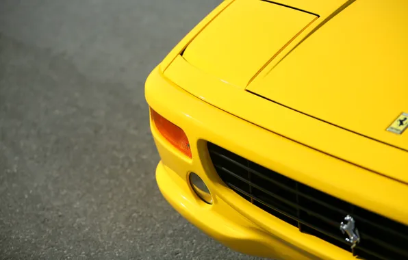Картинка Ferrari, yellow, F355, Ferrari 355 F1 GTS