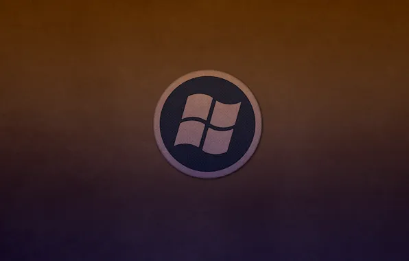 Круг, лого, windows, logo, темноватый фон