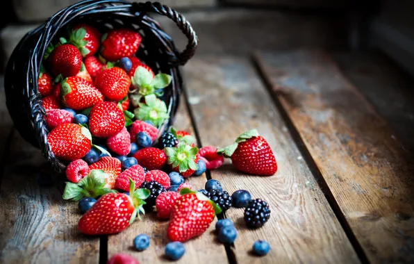Картинка ягоды, малина, черника, клубника, ежевика, strawberry, blueberry, berries