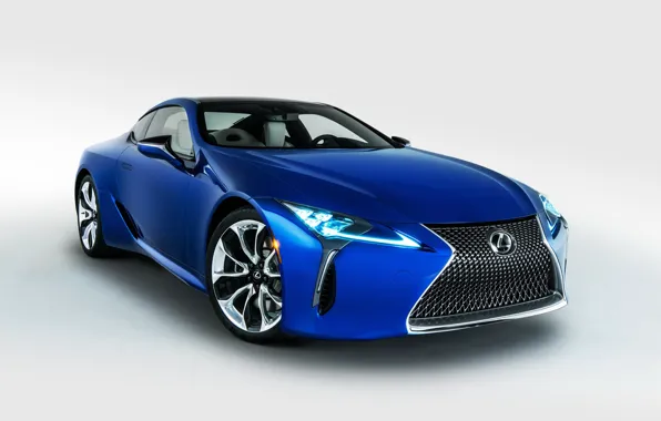 Машина, Lexus, белый фон, синий цвет