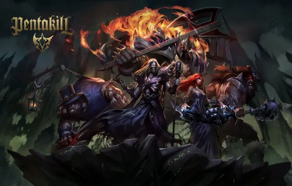 Lol, league of legends, pentakill