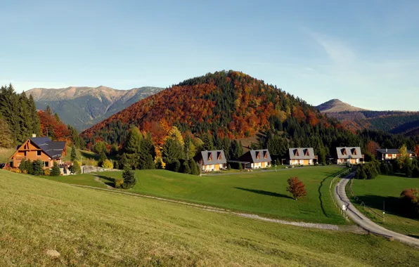 Картинка осень, пейзаж, Словакия