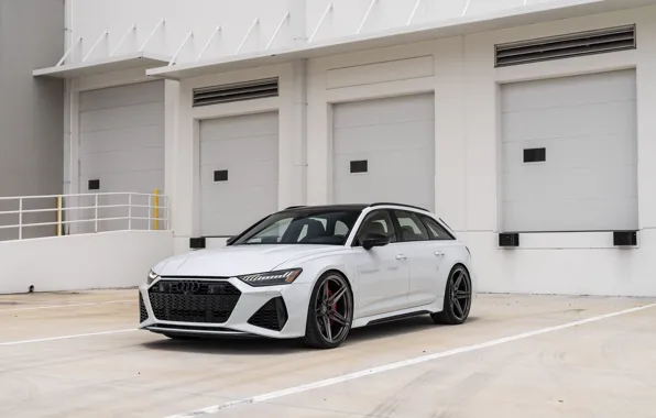 Картинка Audi, Ауди, White, Avant, RS6