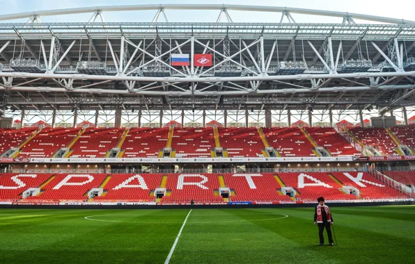 Поле, Футбол, Стадион, Газон, Спартак, Трибуна, Spartak, Болельщик