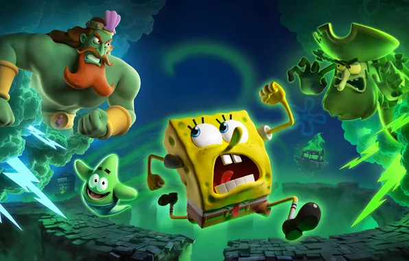 Картинка squarepants, spongebob, tide, titans