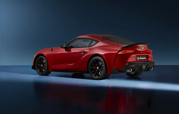Купе, Toyota, Supra, sport car, спортивный автомобиль, задний привод, Toyota GR, красный кузов