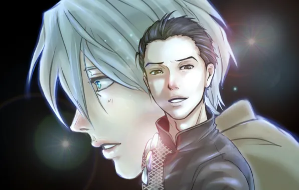 Обои Аниме, Арт, Yuri On Ice, Юрий На Льду, Виктор Никифоров.