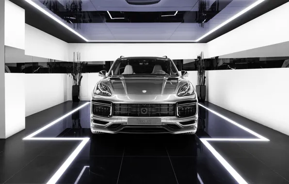 Porsche, вид спереди, Turbo, Cayenne, TechArt