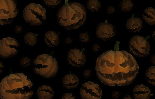 Тыквы, Halloween, хэллоуин
