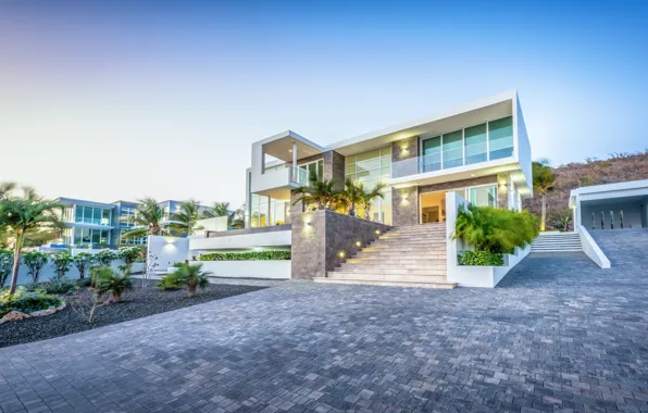 Япония, архитектура, современная вилла, Villa in Curacao, by Arman Azadi