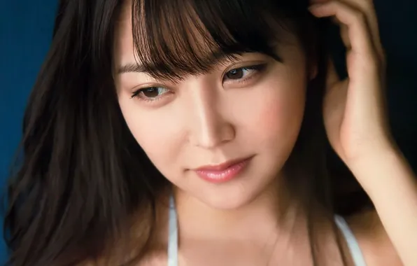 Girl, long hair, beautiful, pretty, lips, face, asian, attractive