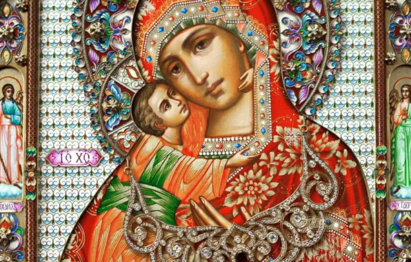 Украшения, камни, церковь, вера, драгоценность, икона, святыня, православие